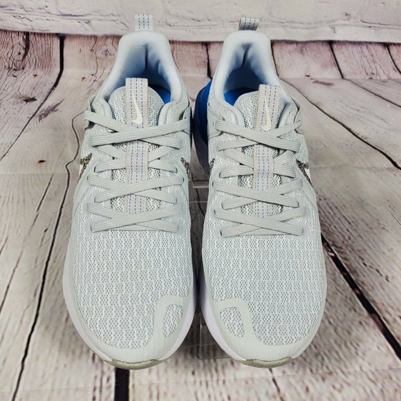 Nike Runing Shoes Womens Size 8 Wolf Grey Legend React 2 Swoosh Gym Work Out - Picture 6 of 8